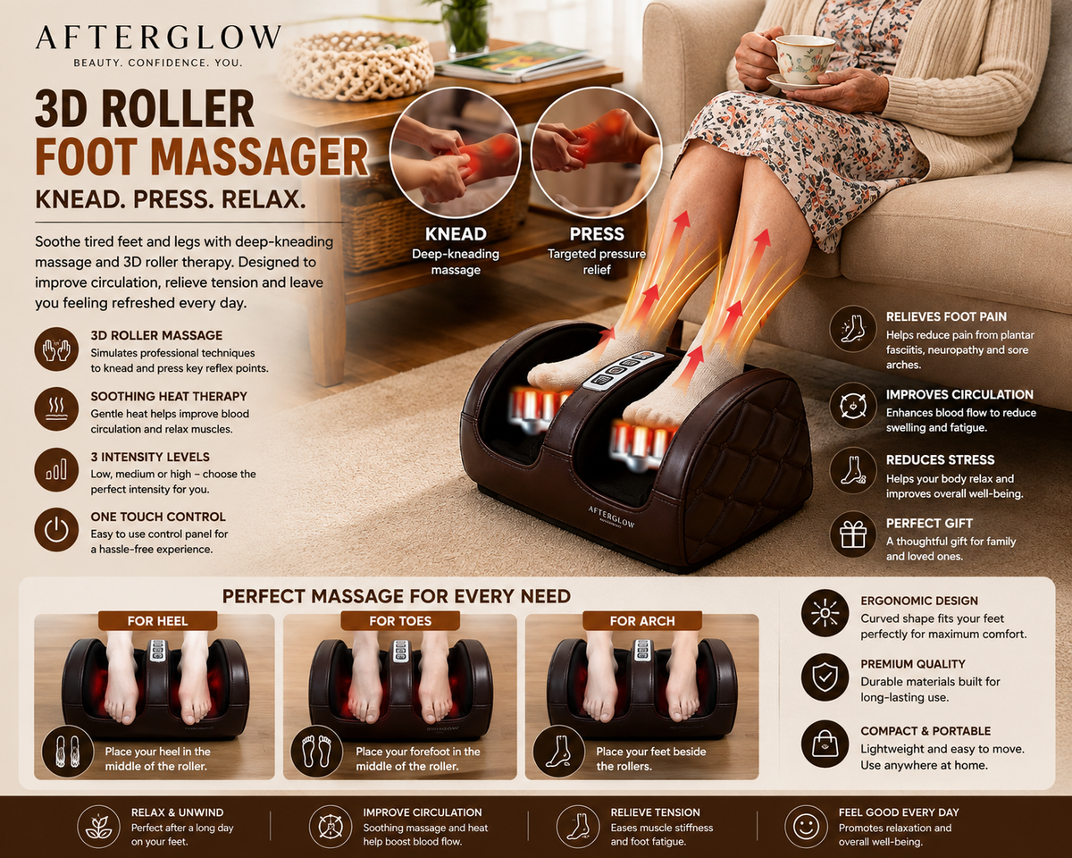 Afterglow™ 3D Roller Foot Massager