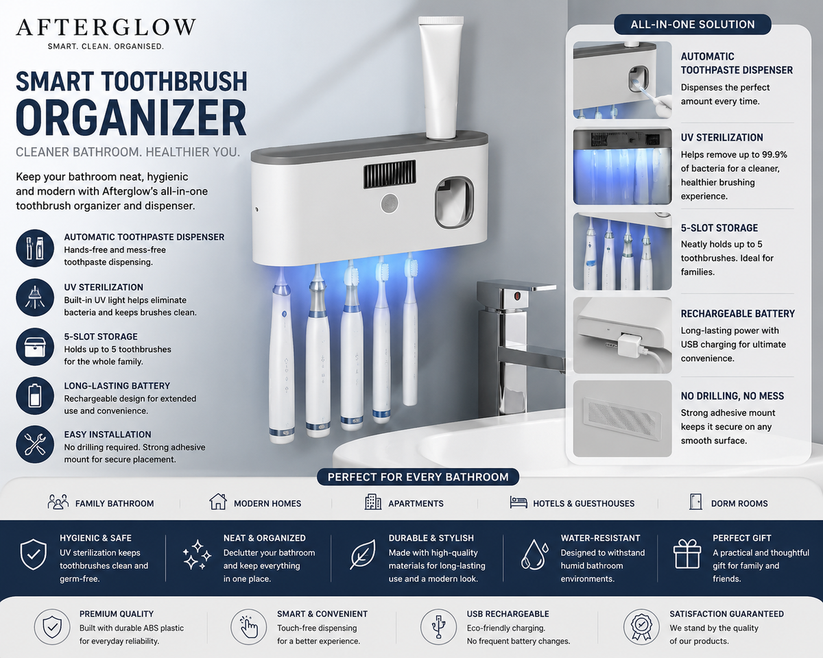 Afterglow™ Smart Toothbrush Organizer