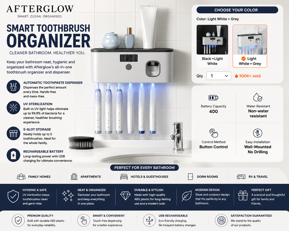Afterglow™ Smart Toothbrush Organizer