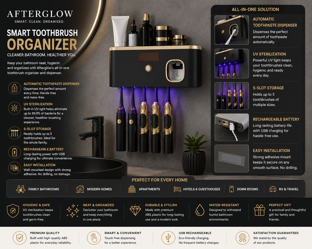 Afterglow™ Smart Toothbrush Organizer