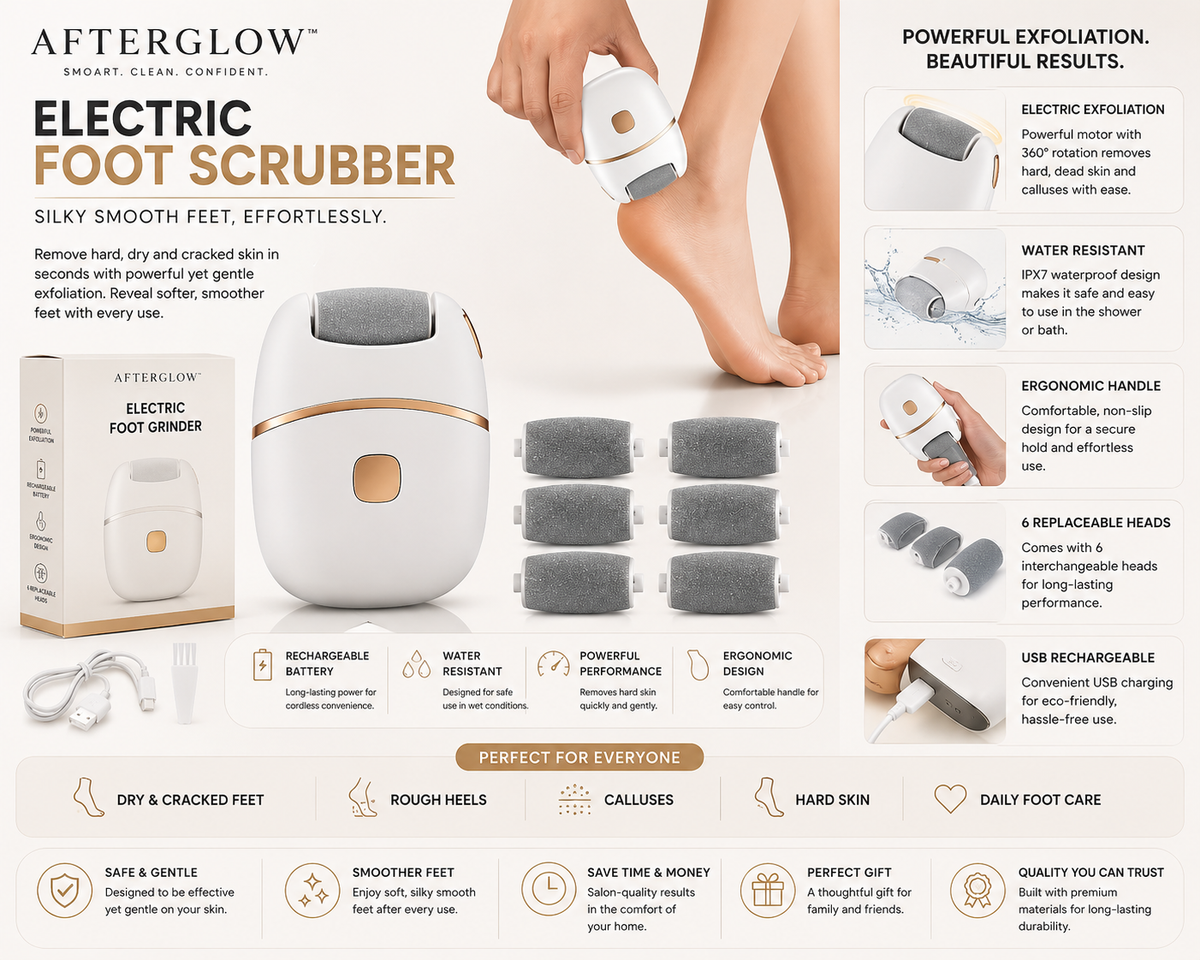 Afterglow™ SmoothStep Electric Foot Scrubber