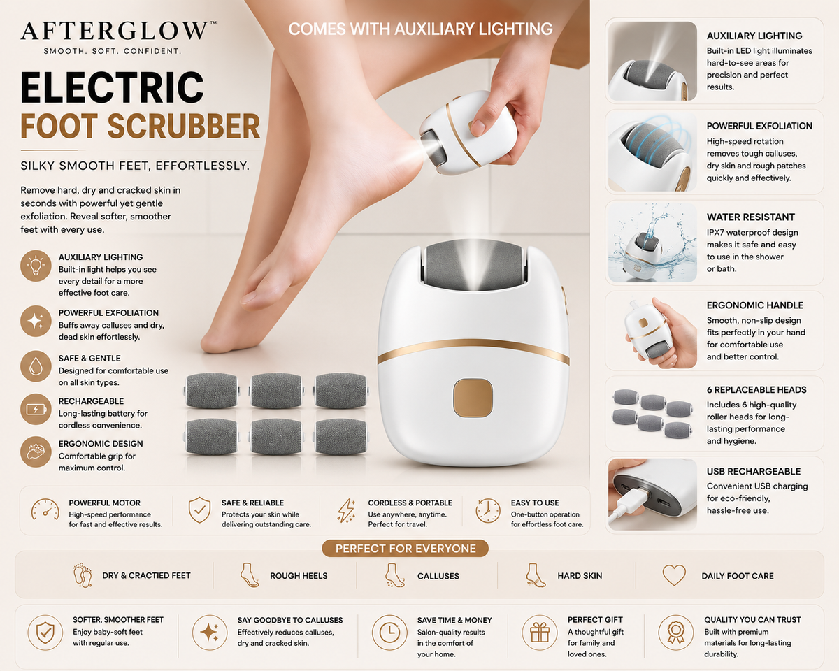 Afterglow™ SmoothStep Electric Foot Scrubber