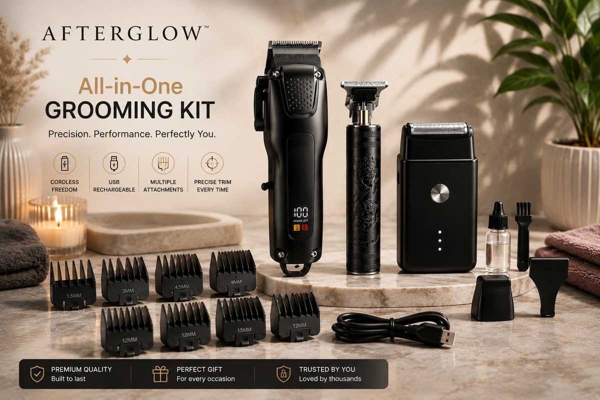 Afterglow™ Precision Grooming Kit – Complete 3-Piece Set