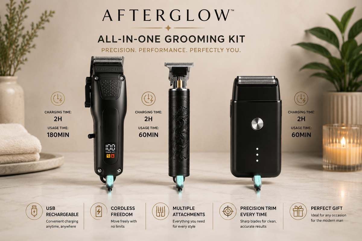 Afterglow™ Precision Grooming Kit – Complete 3-Piece Set