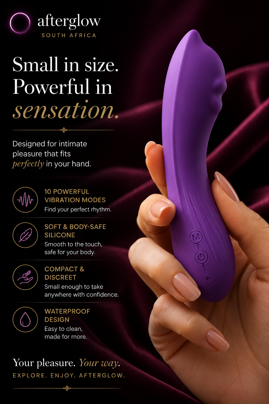 Afterglow Aura™ Premium Compact Intimate Massager
