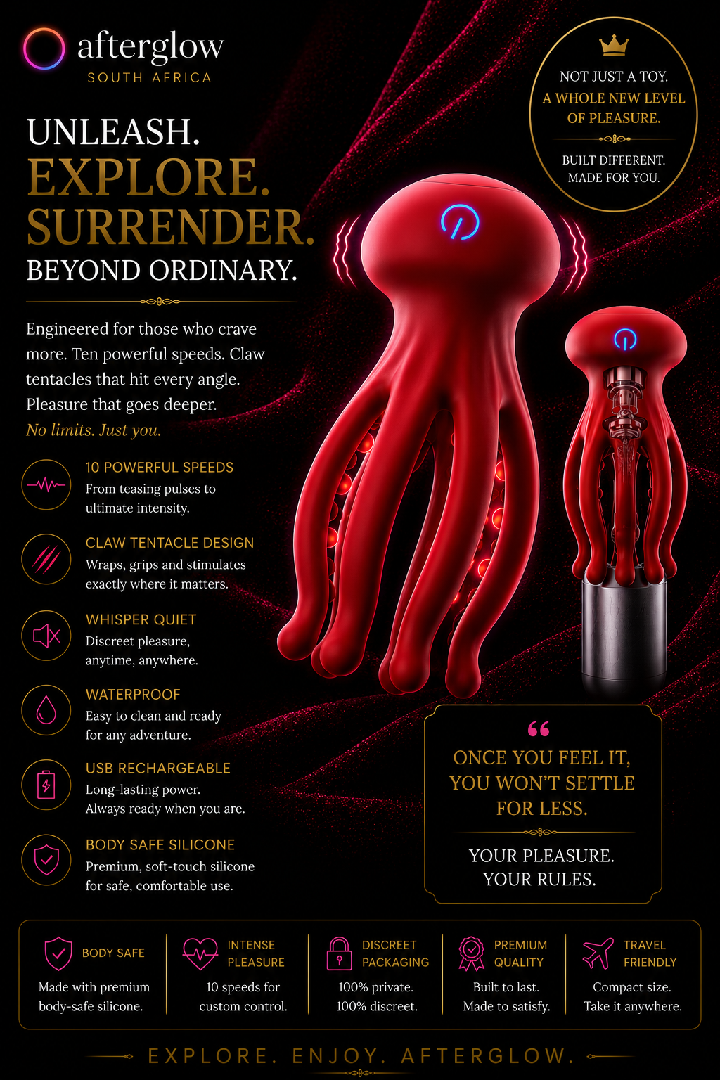 Afterglow Kraken™ Premium Tentacle Stimulation Sleeve